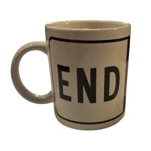 Key West Florida End of US 1 Road Sign Souvenir Mug Black White Ceramic Coffee